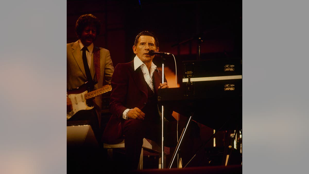 Jerry Lee Lewis performs