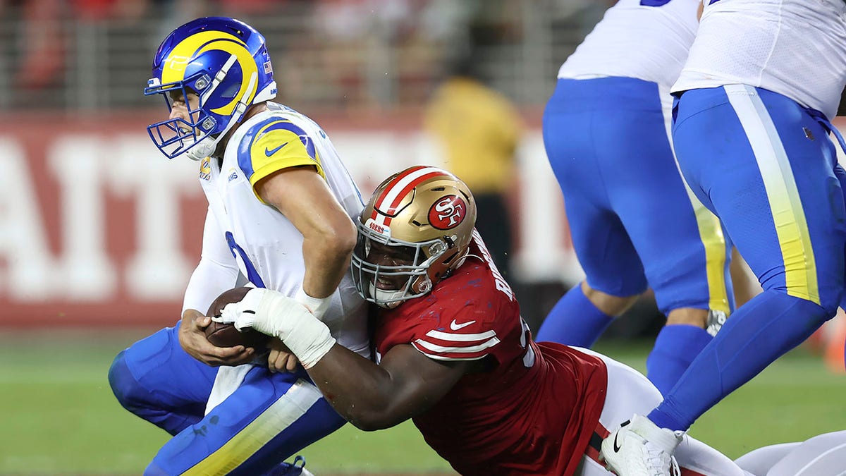 Matthew Stafford sacked by Hassan Ridgeway