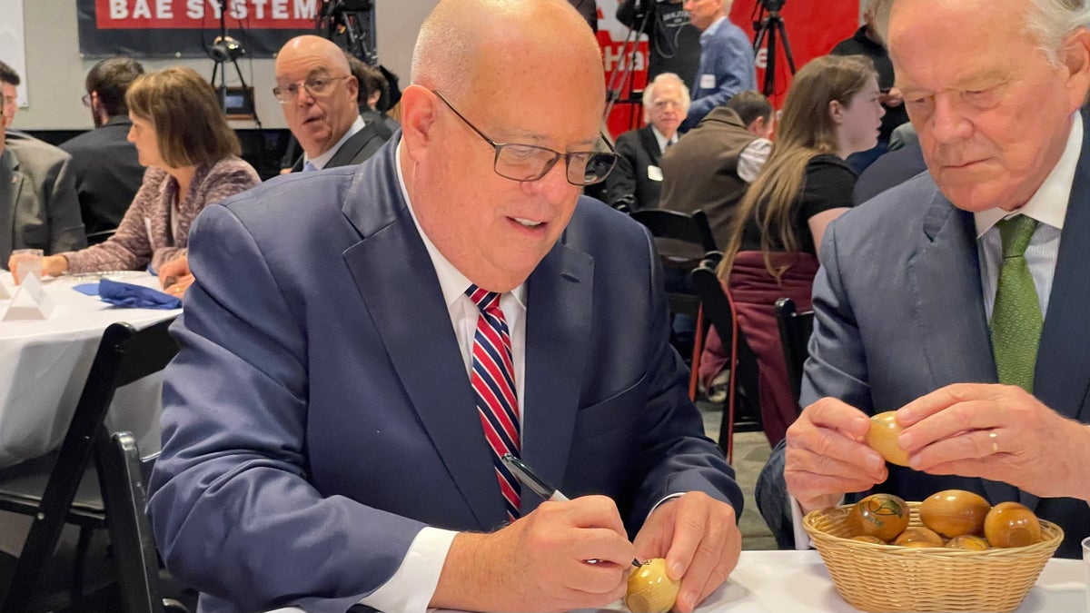 Larry Hogan at 'Politics and Eggs' in New Hampshire