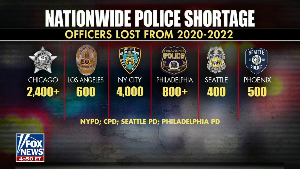 Police shortages data crime crisis