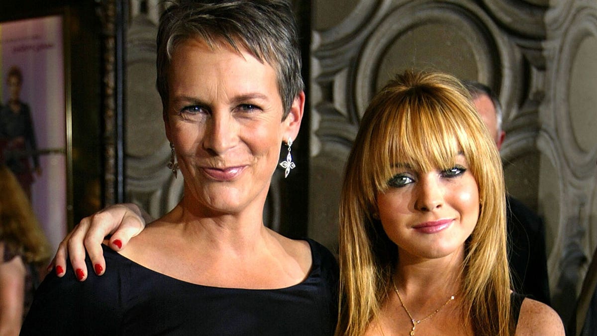 Jamie Lee Curtis and Lindsay Lohan at the premiere of Freaky Friday