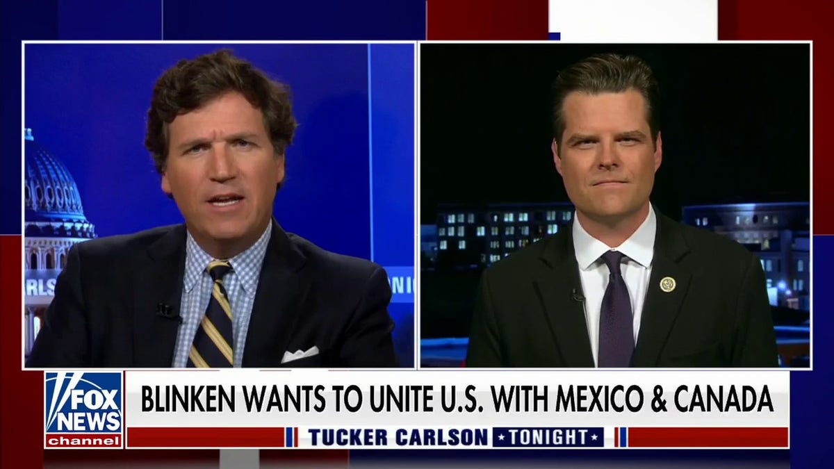 A photo of Matt Gaetz on "Tucker Carlson Tonight"