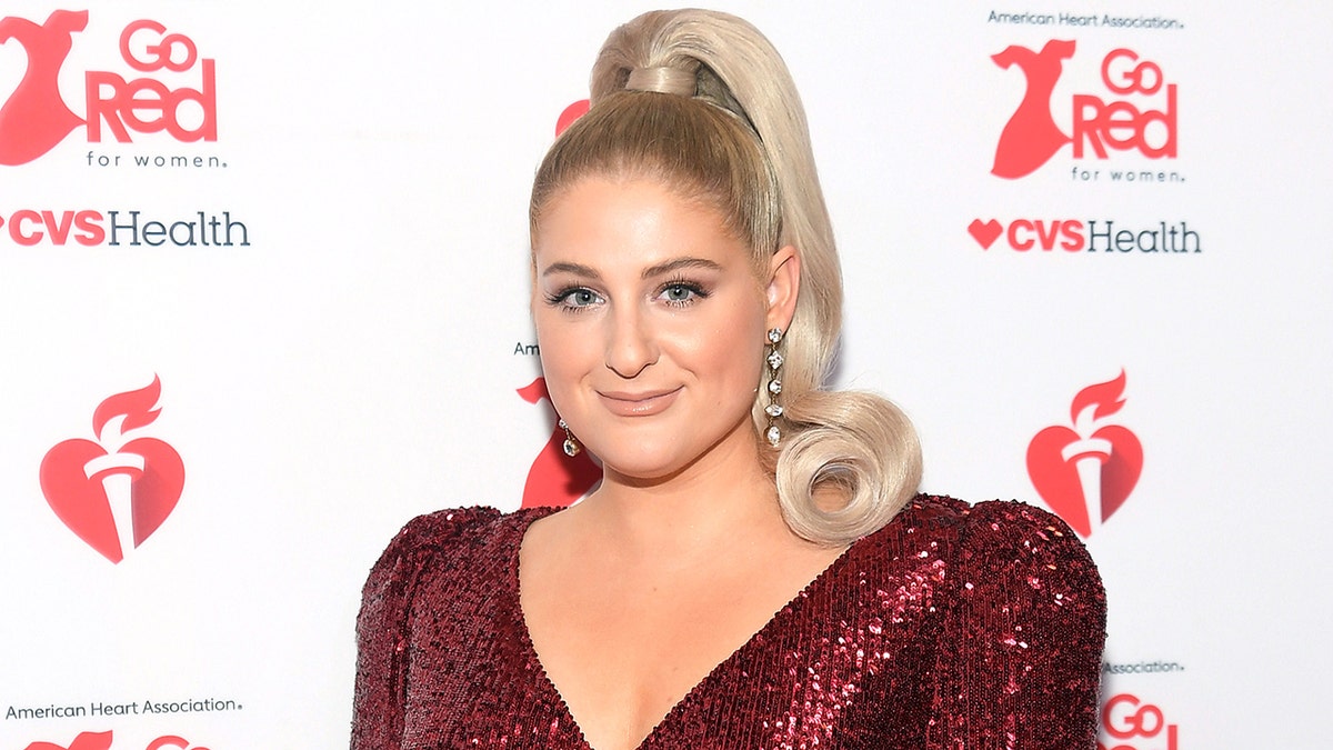 Meghan Trainer red