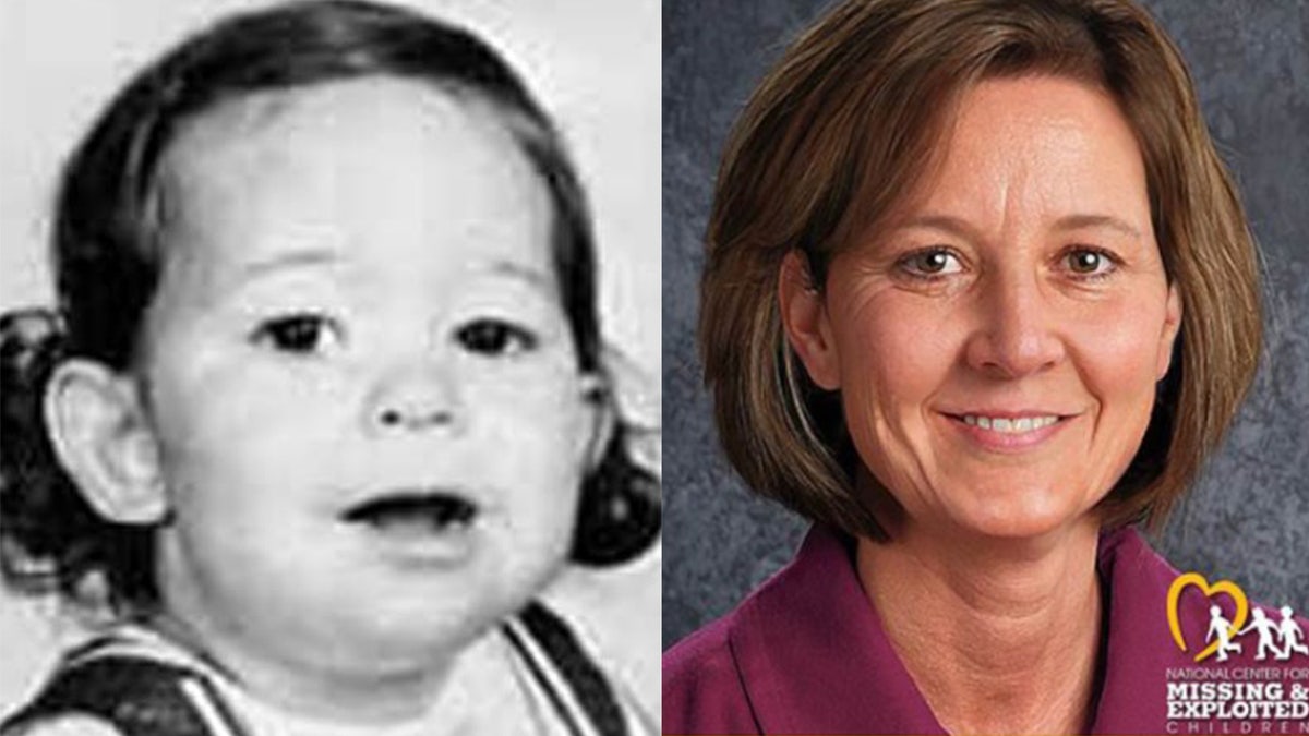 baby photo of melissa highsmith; National Center for Missing and Exploited Children age progression photo of Melissa Highsmith