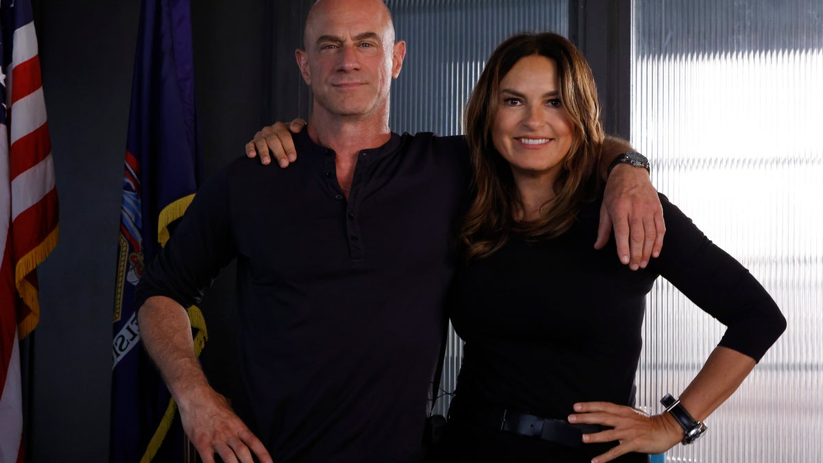 Chris Meloni and Mariska Hargitay on SVU