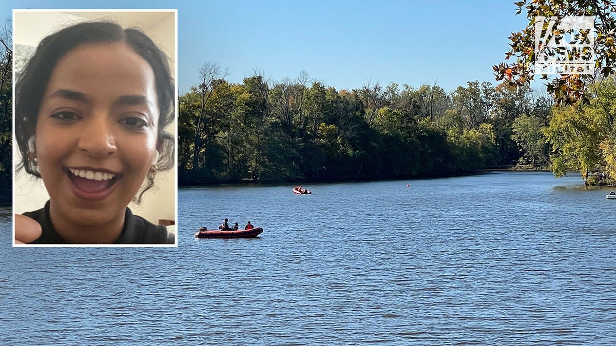 Missing Princeton student and Misrach Ewunetie and personnel searching water near campus