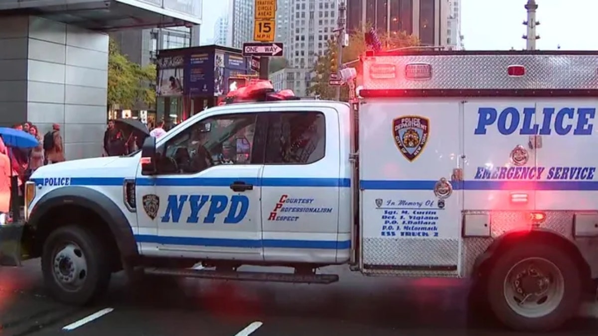 AN NYPD truck on New York City's streets