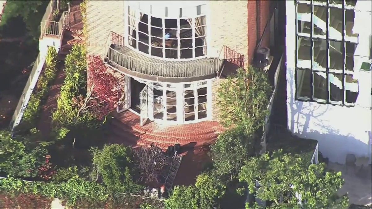 Paul and Nancy Pelosi's home seen from above after violent assault