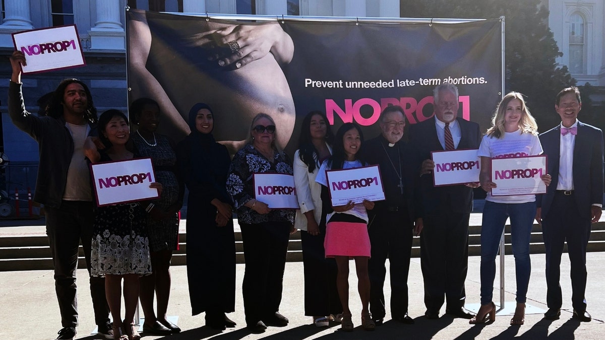 No on Prop. 1 presser attendees