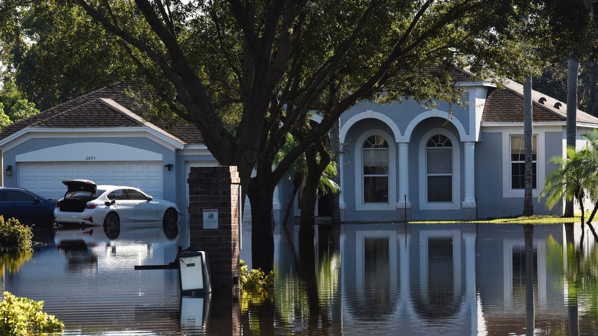 A flooded neighborhood in Orlando