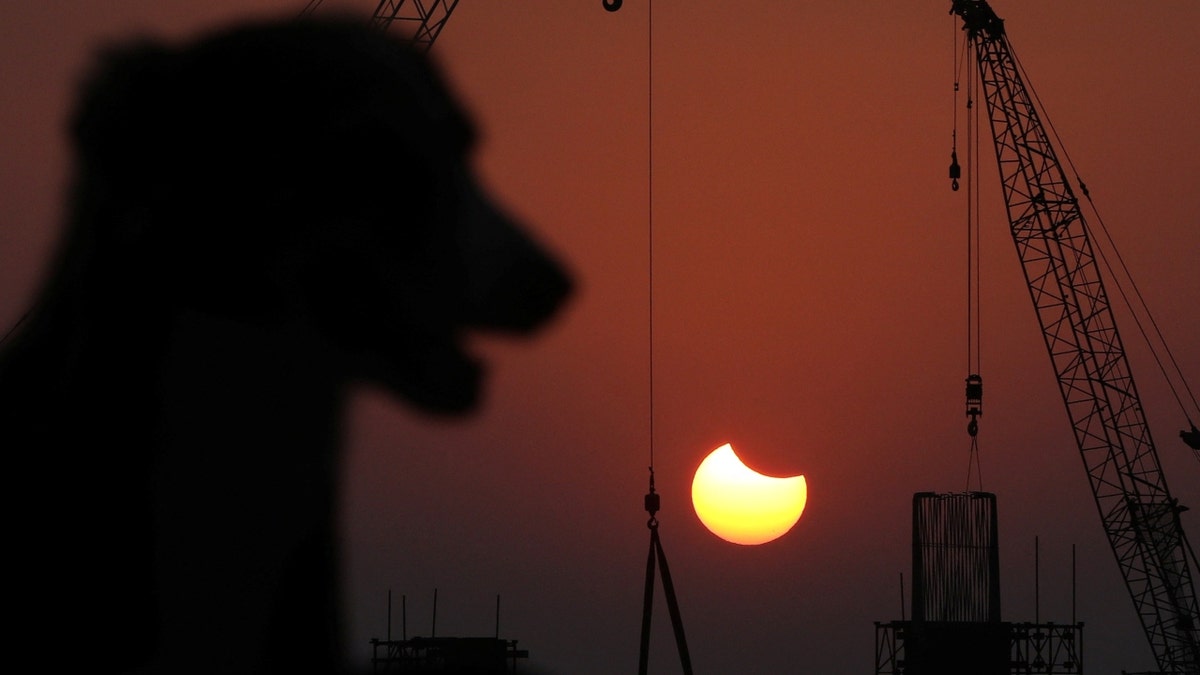 The partial solar eclipse in India