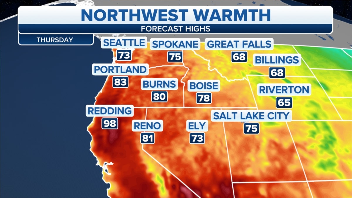 Northwest forecast highs