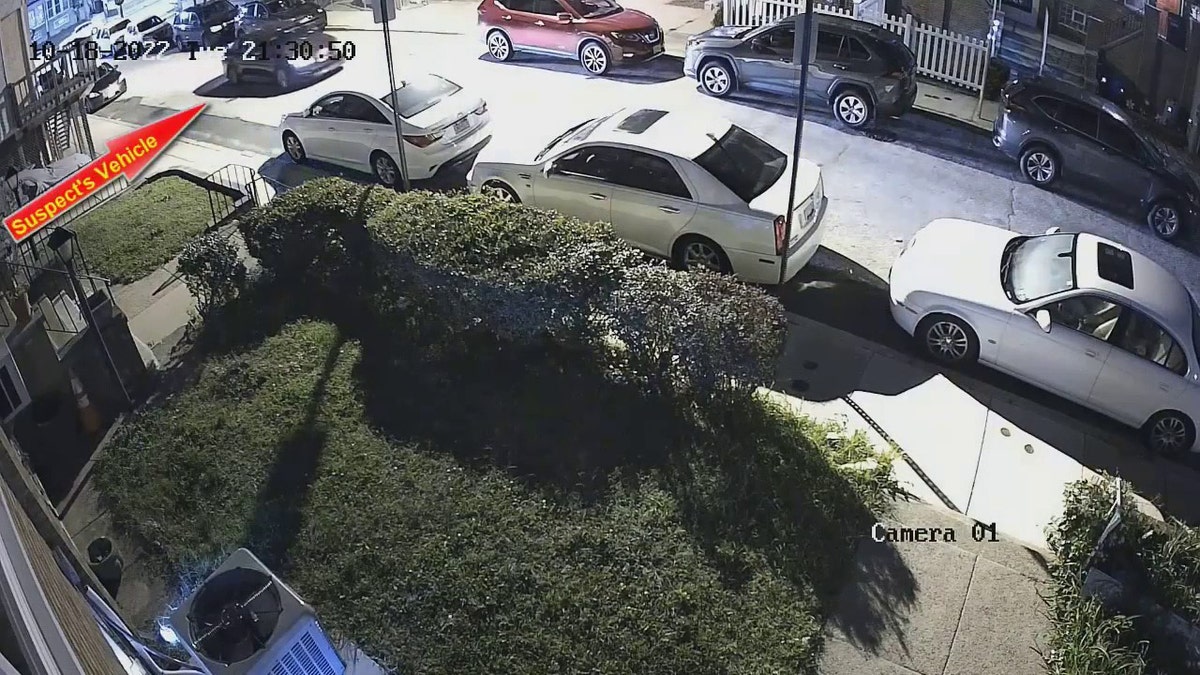 suspects' vehicle driving on street