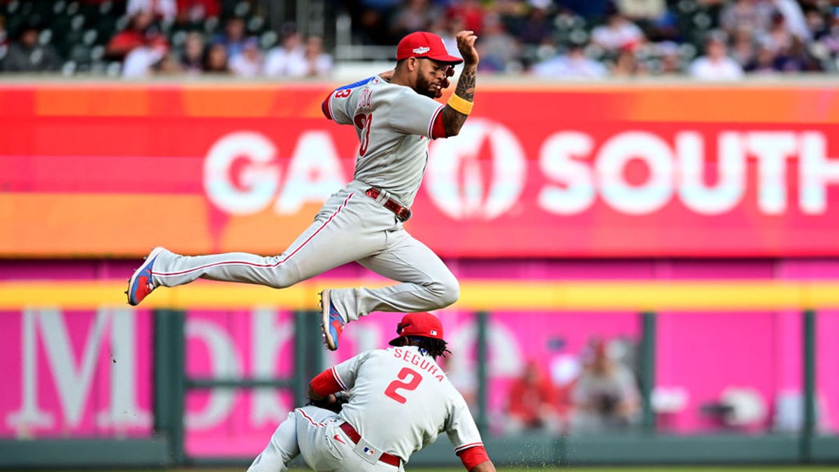 Jean Segura fields ground ball