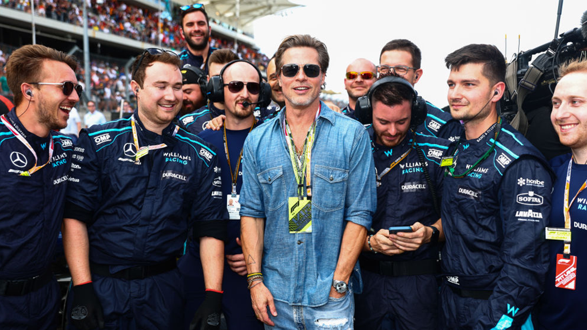 Brad Pitt and F1 team