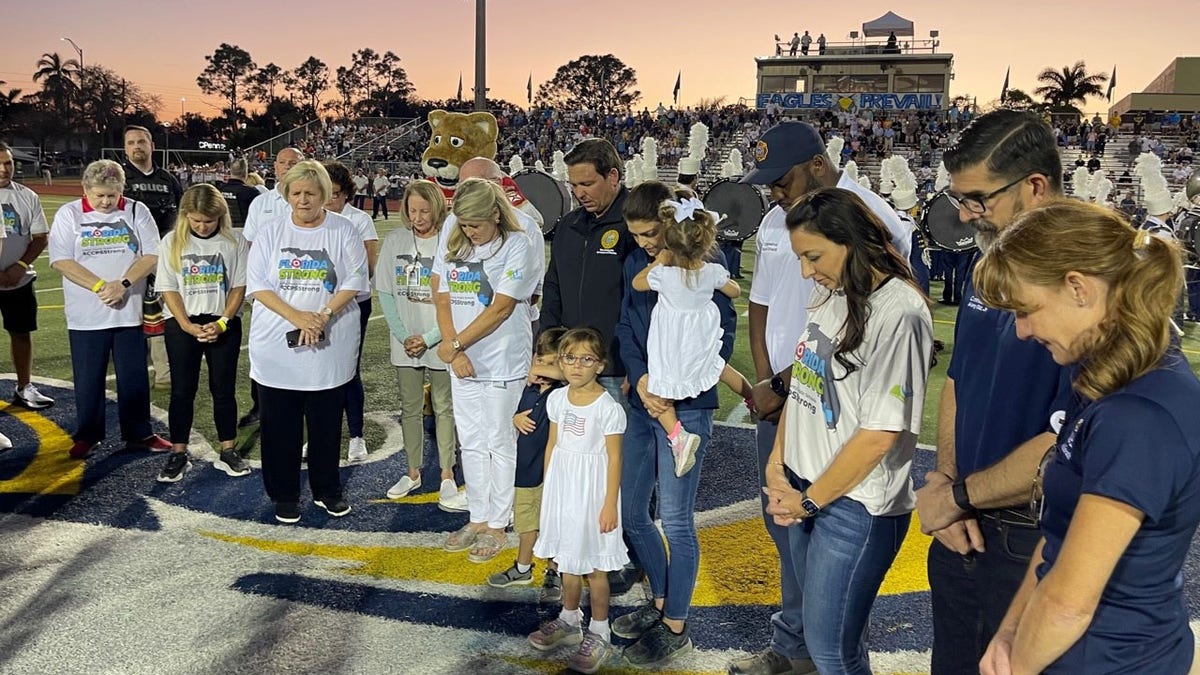 Florida Govenor Ron Desantis at a high school football game