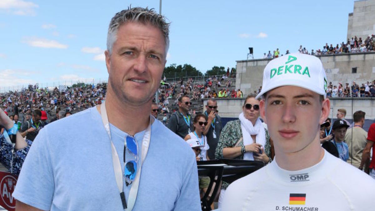 Ralf Schumacher with his son David
