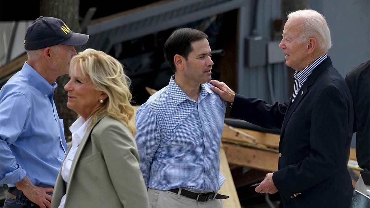 President Biden meets Sens. Marco Rubio and Rick Scott in Florida after Hurricane Ian