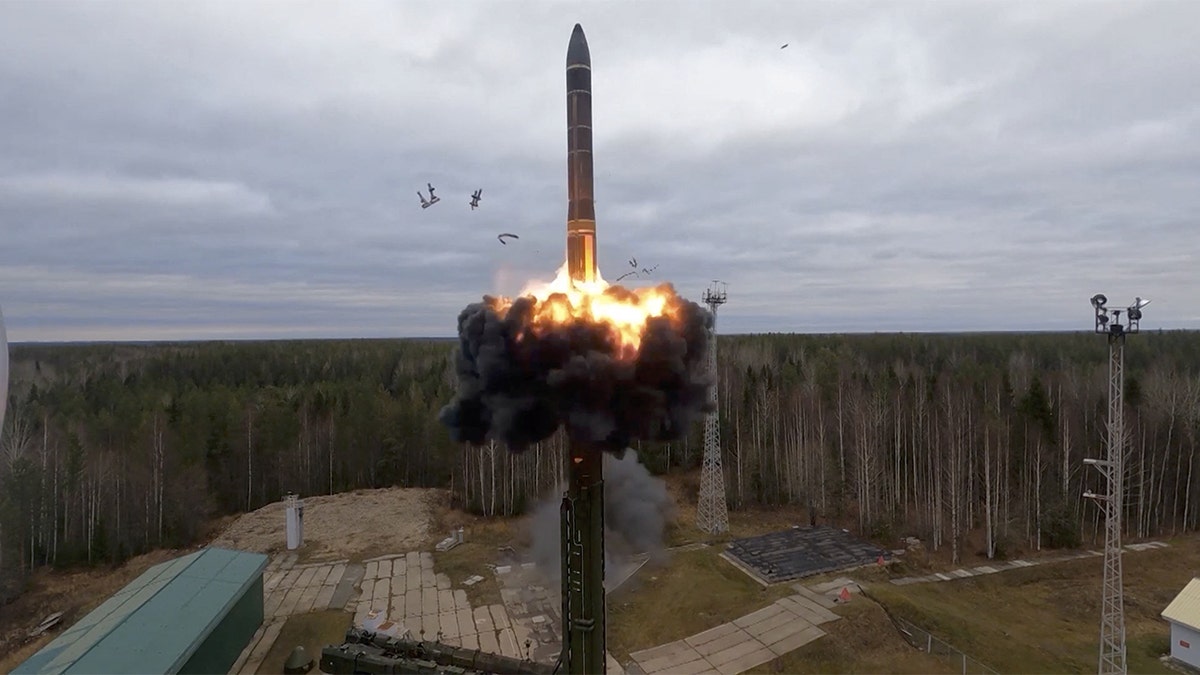 Russia launches intercontinental ballistic missile during nuclear exercises
