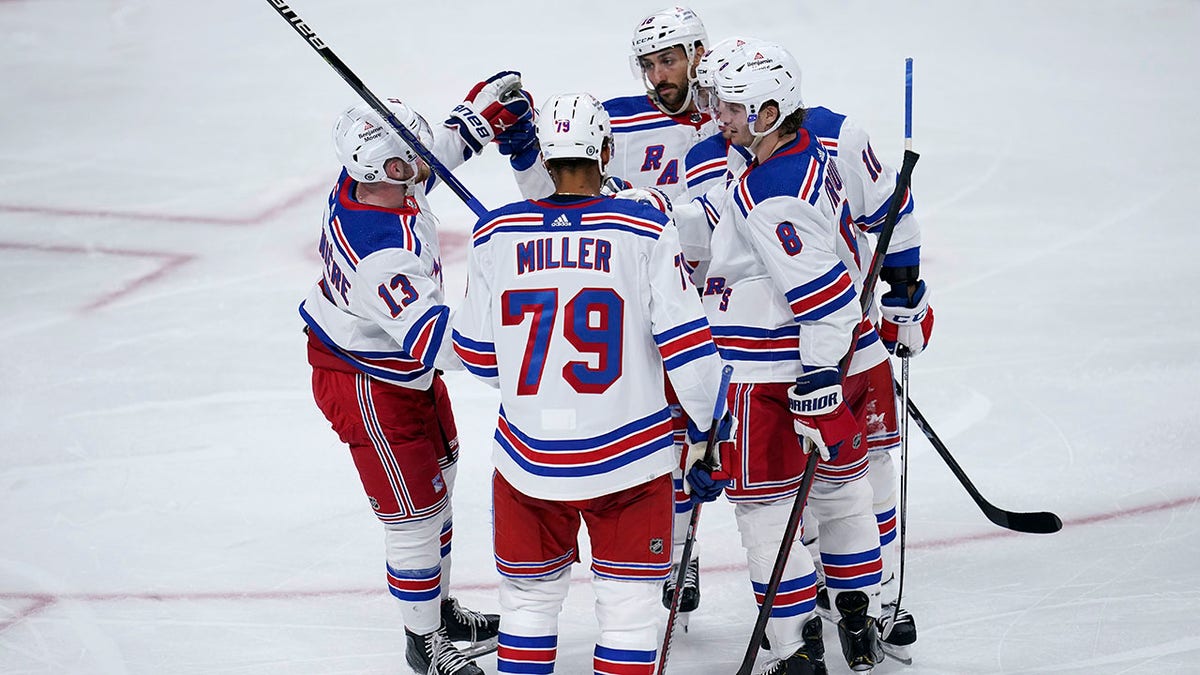 Rangers celebrate a win