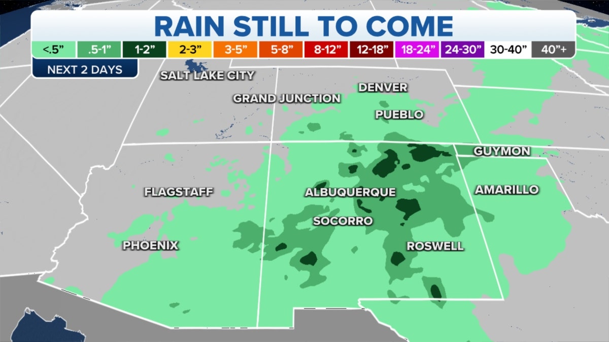 Southwest rain