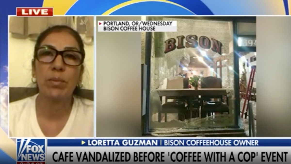 Portland coffee shop vandalized, damaged before ‘Coffee with a Cop’ event