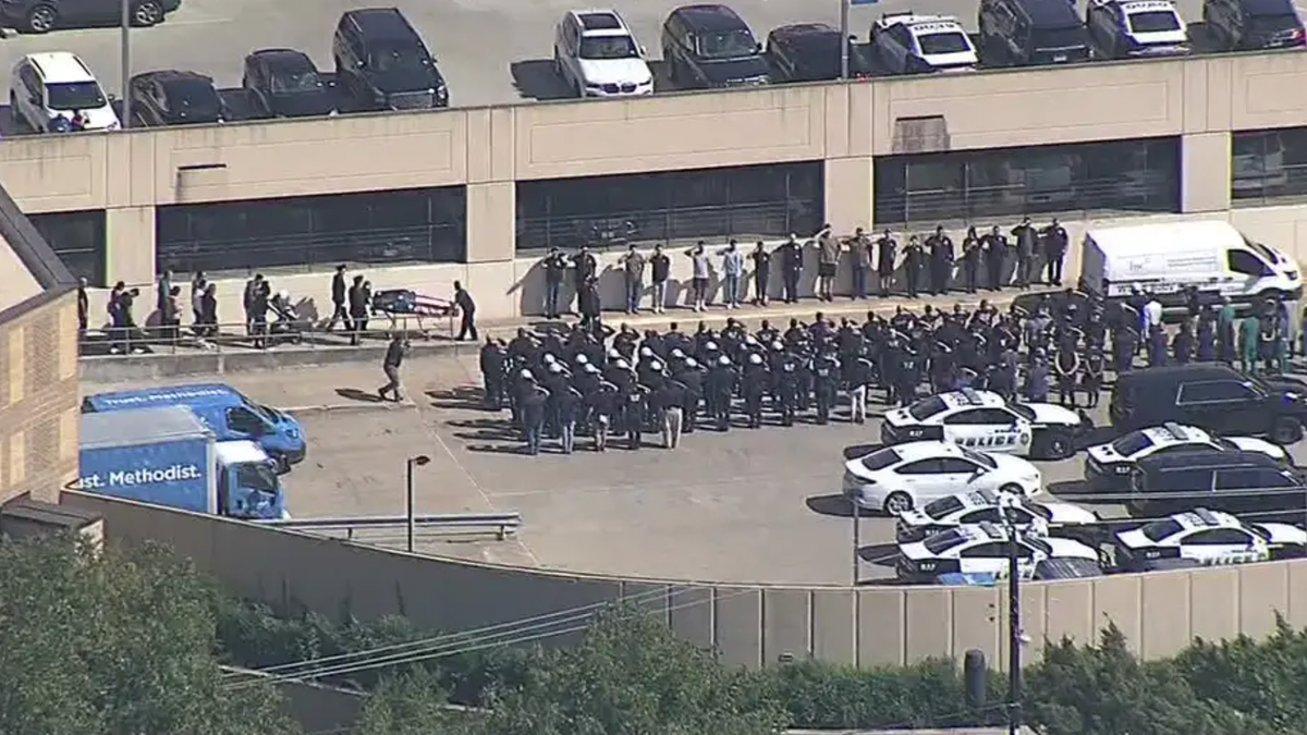 Dallas police procession