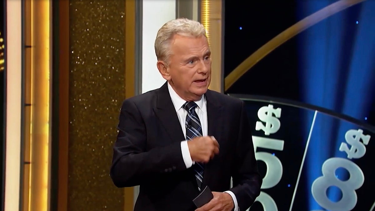 Pat Sajak on "Celebrity Wheel of Fortune"