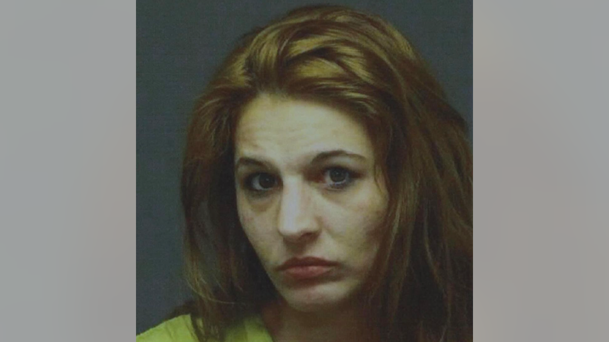 A sultry booking photo of Samantha Branek