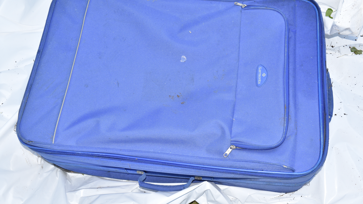 Suitcase used to lug remains