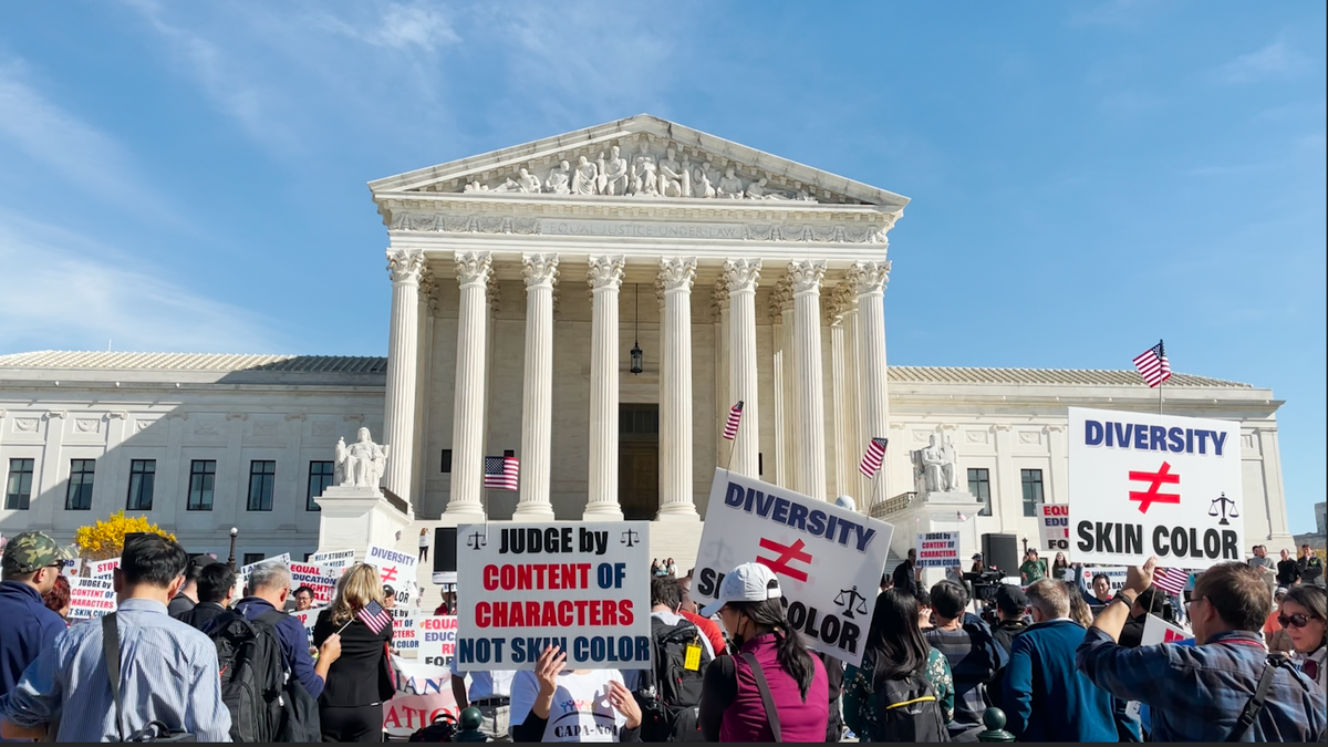 photo of SFFA rally at Supreme Court