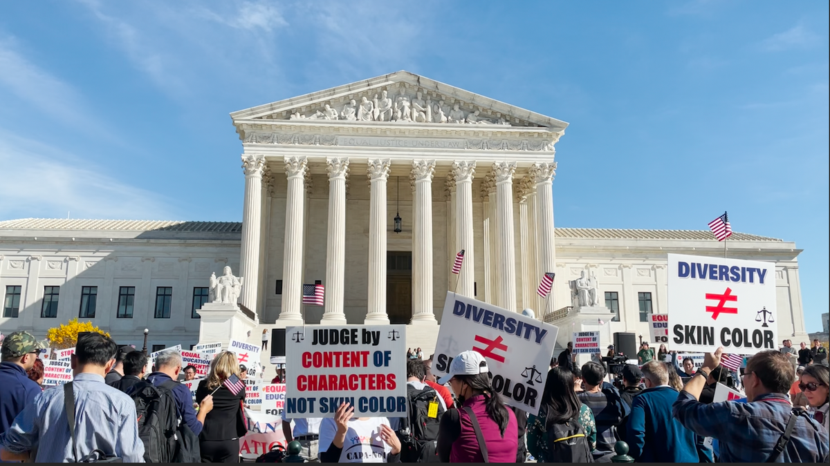 photo of SFFA rally at Supreme Court