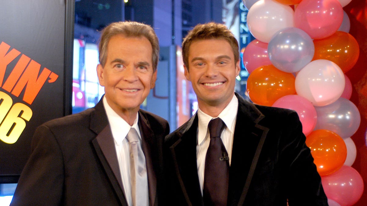 Dick Clark and Ryan Seacrest on New Year's Eve