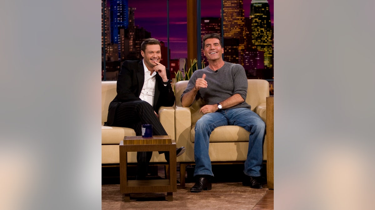 Simon Cowell and Ryan Seacrest on Jay Leno