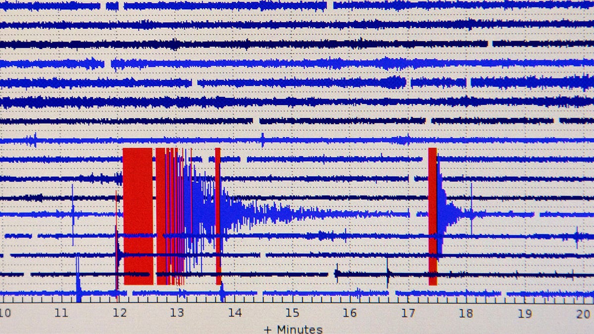 Seismograph reading