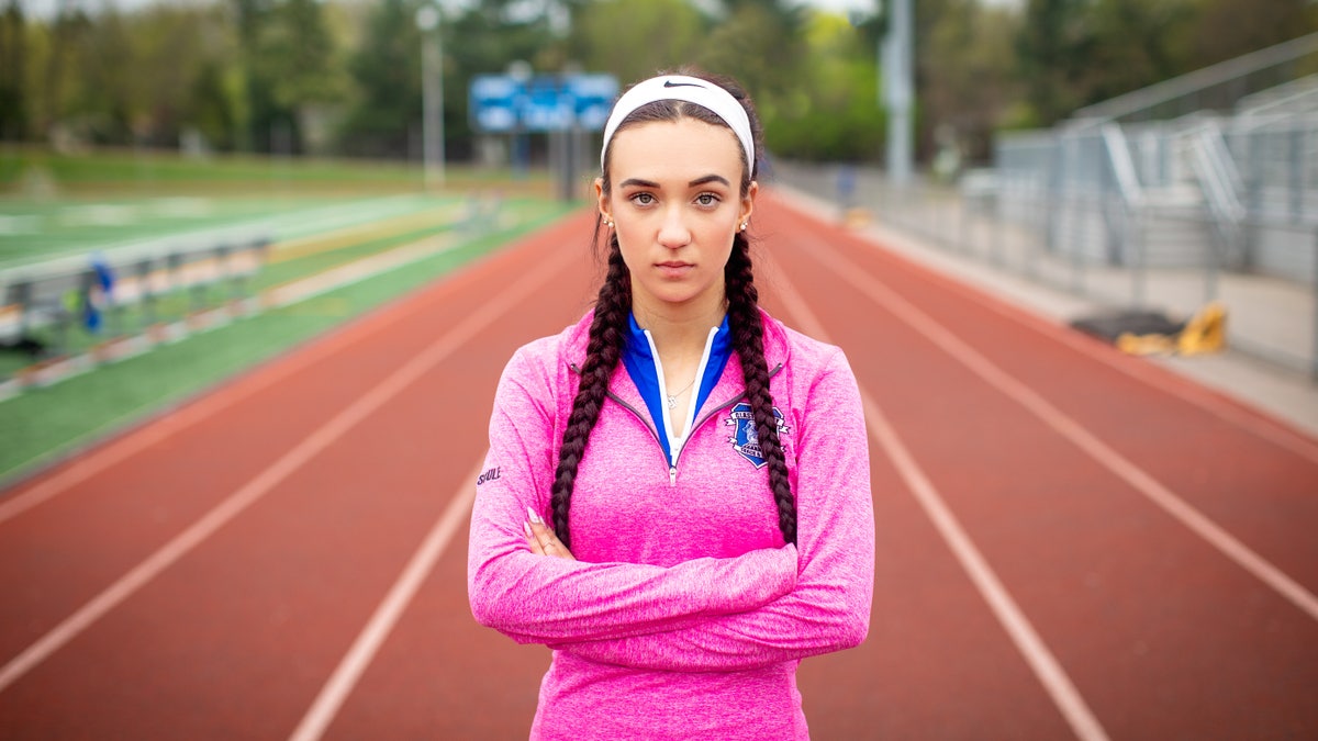 Selina Soule on track