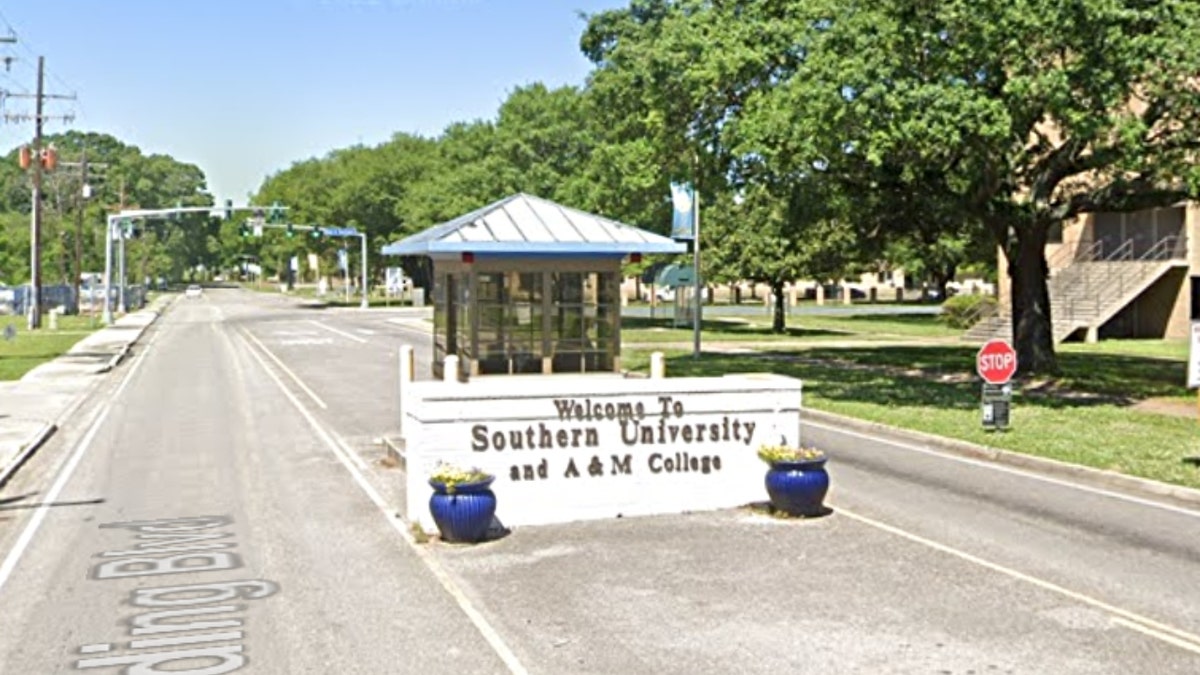 Southern University welcome sign in Baton Rouge