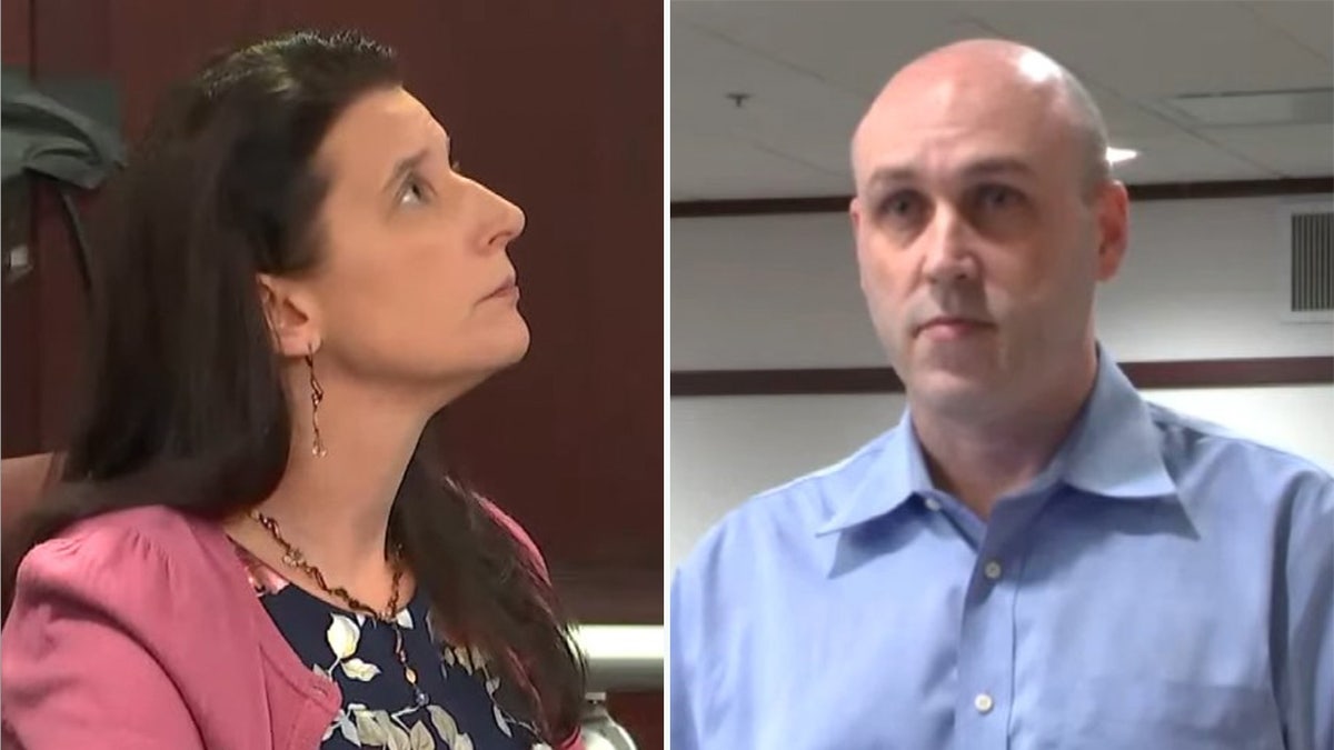 A photo combination of Alisa Matthewson, left, and Trevor Summers in Hillsborough County Circuit Court. Summers fired his lawyer so he could cross-examine his ex-wife. He was found guilty of raping and kidnapping her in a murder-suicide plot.