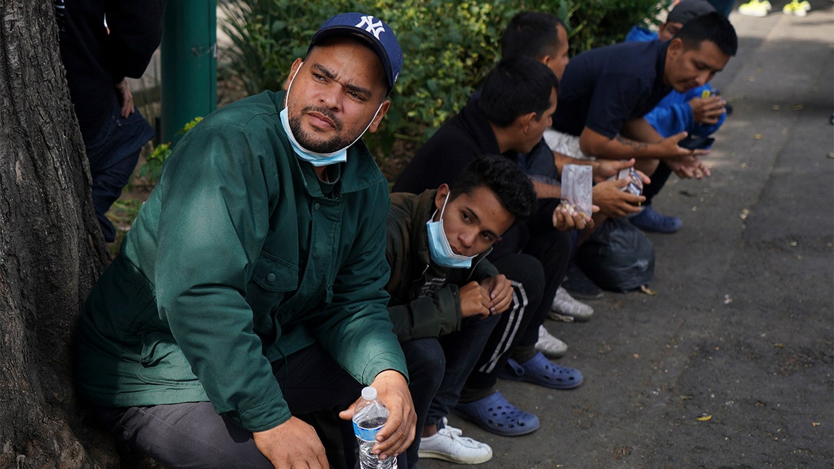 Venezuelan migrants wait in Mexico