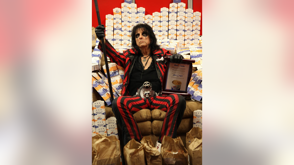 White Castle Hall of Fame member Alice Cooper