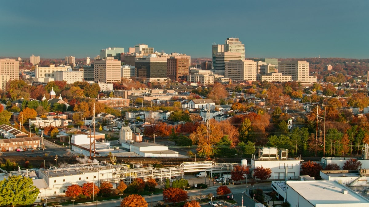 Wilmington, Delaware from across the Christina River.