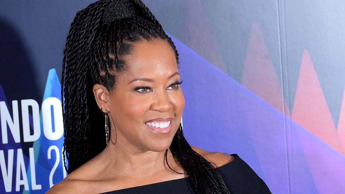 Regina King at "The Harder They Fall" press conference 