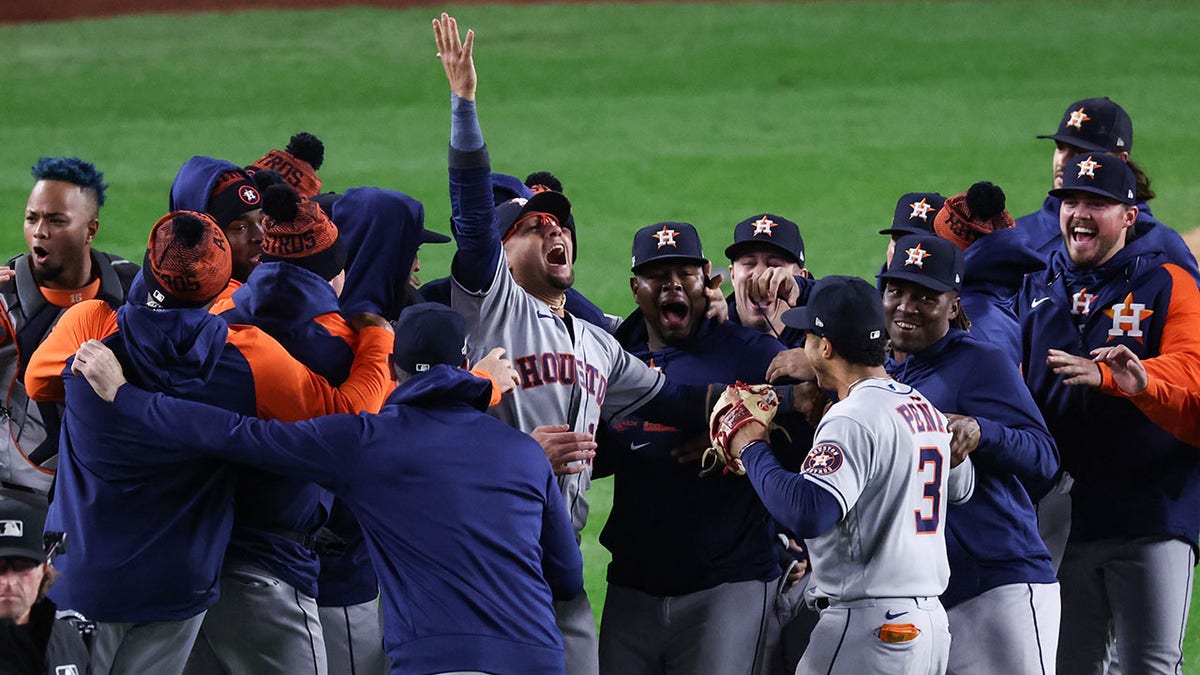 Astros celebrate ALCS win