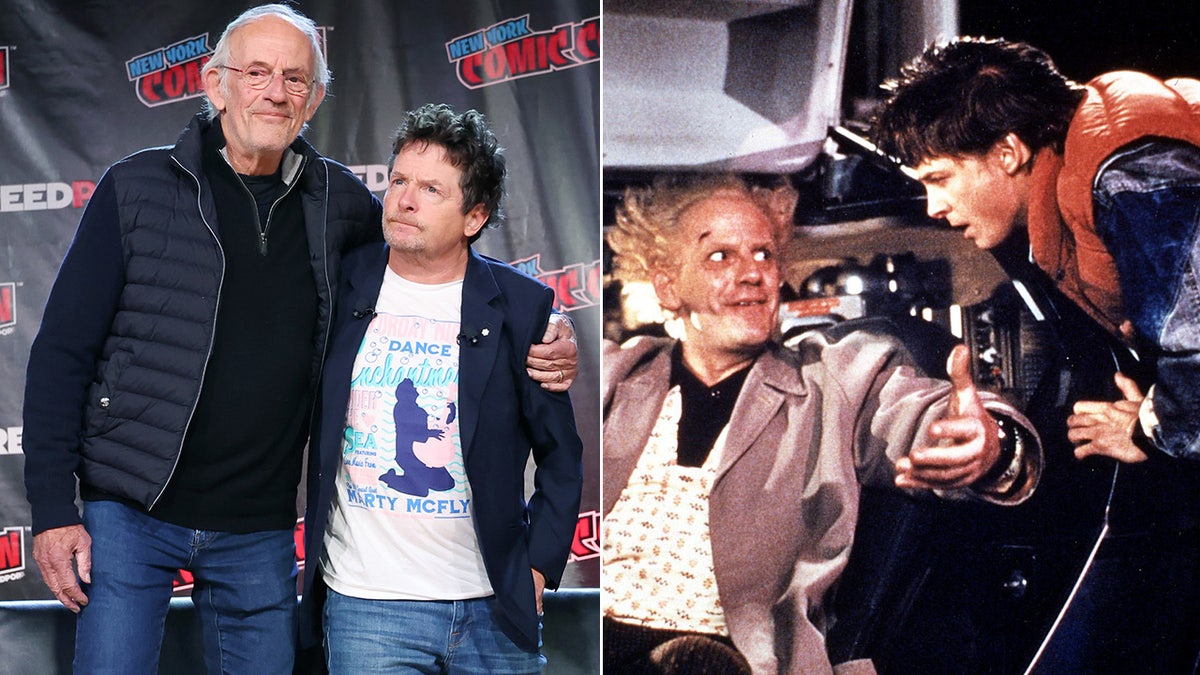 'Back to the Future' panel with Christopher Lloyd and Michael J. Fox