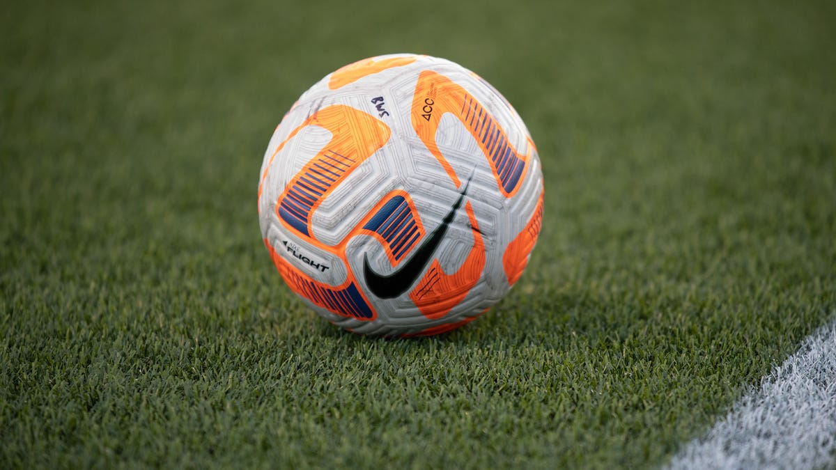 General view of soccer ball