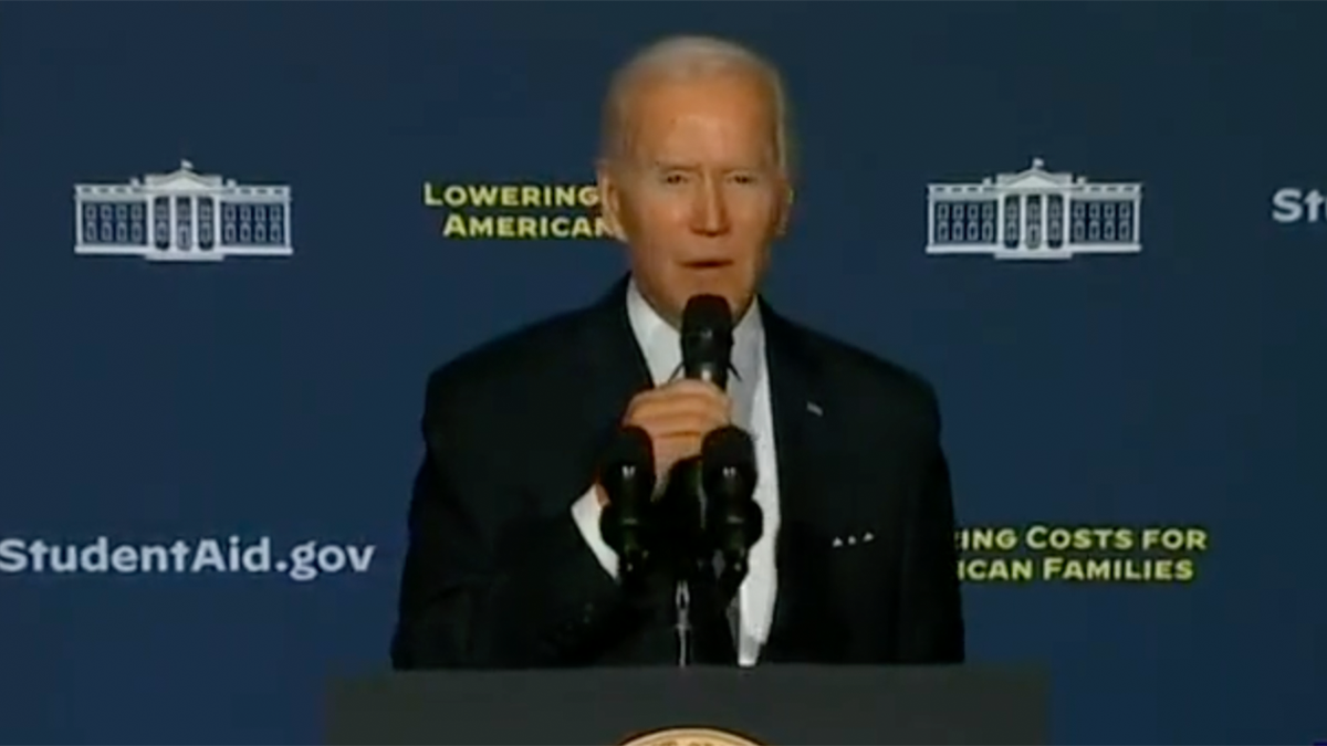 Biden gives speech on student loans