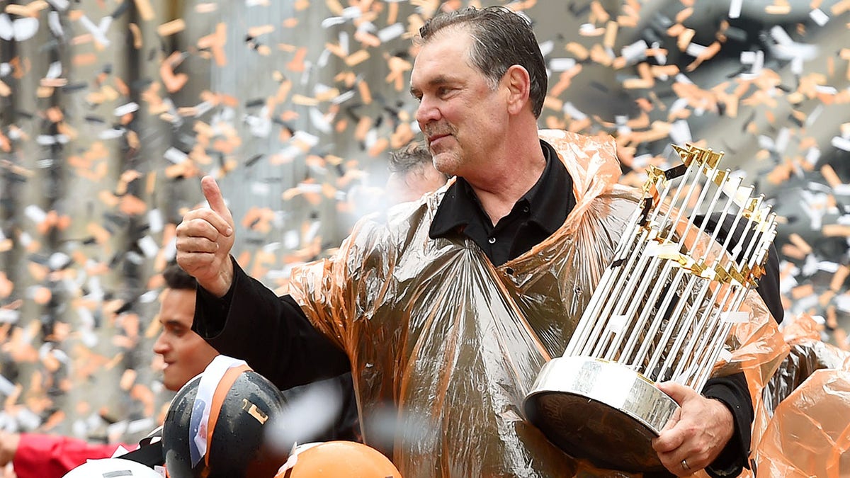 Bruce Bochy at World Series parade