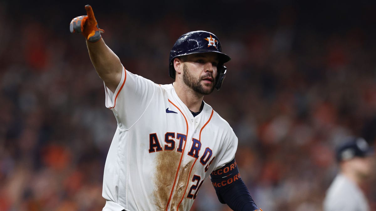 Chas McCormick Points to His Twin After Homer Shocking Yankee Stadium — How  Young Guys and New Additions Are Making a Perfect Postseason Seem Possible  For the Astros