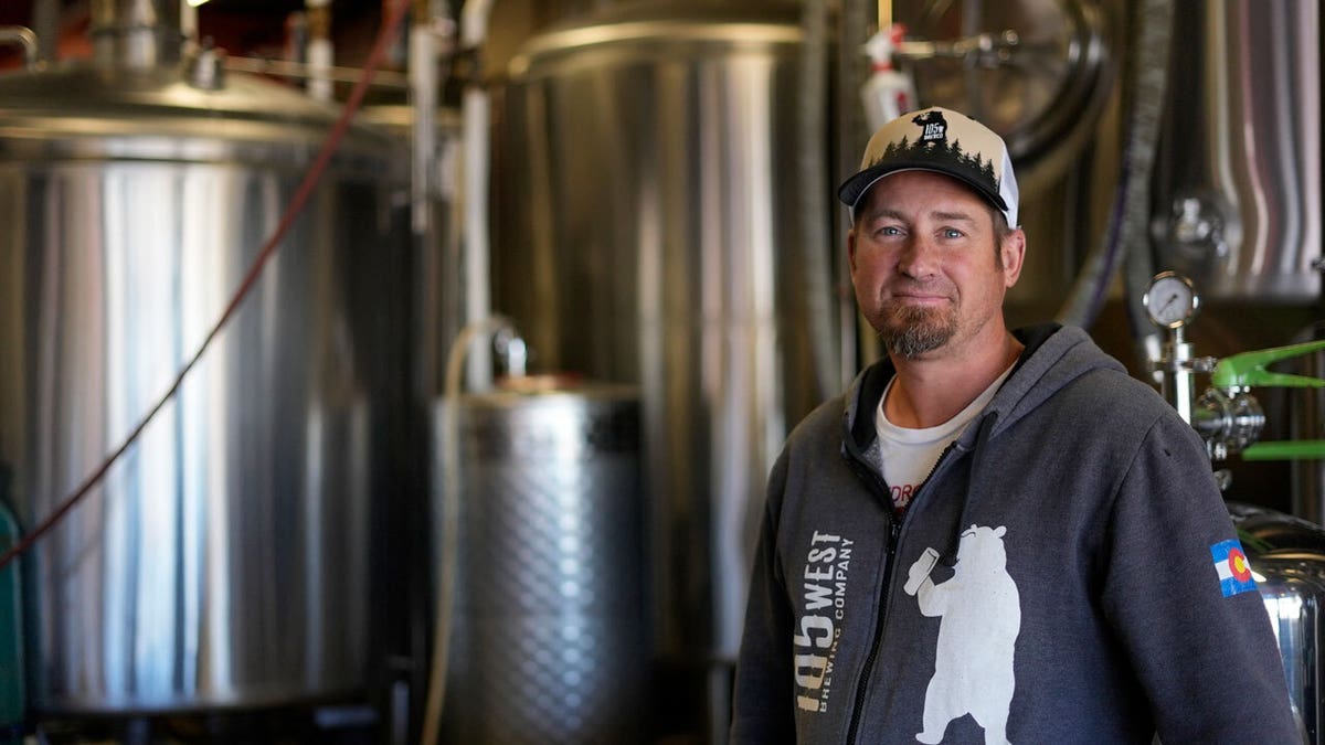 Colorado brewery owner Eric Seufert poses at his business in Castle Rock, Colo. Breweries, among other establishments, may begin using treated wastewater should Colorado officials approve the practice.