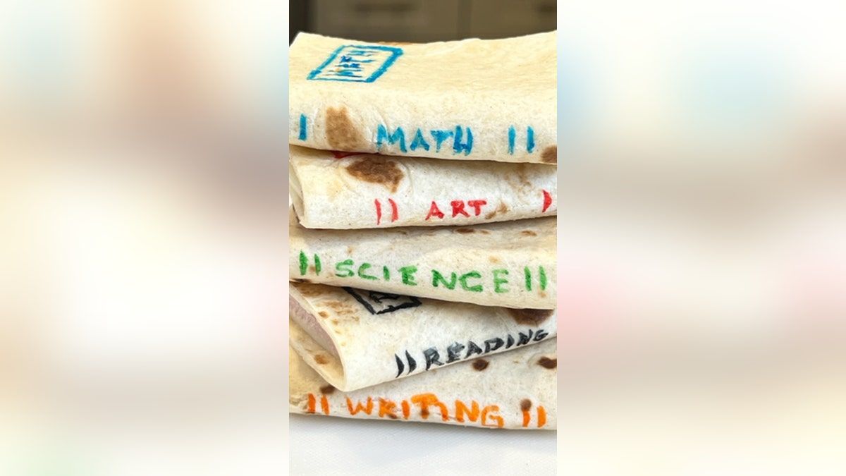 sandwiches with edible writing